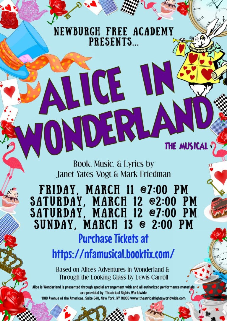NFA Students Present Alice In Wonderland This Weekend