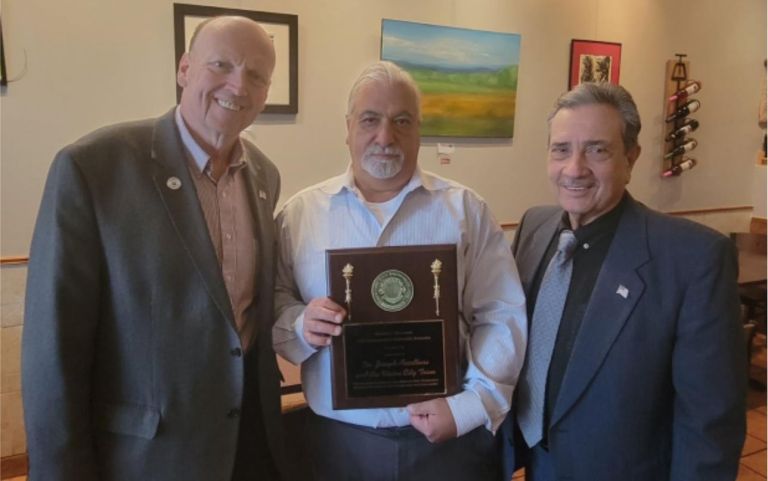 Optometrist Receives Lions Club Uplinger Award