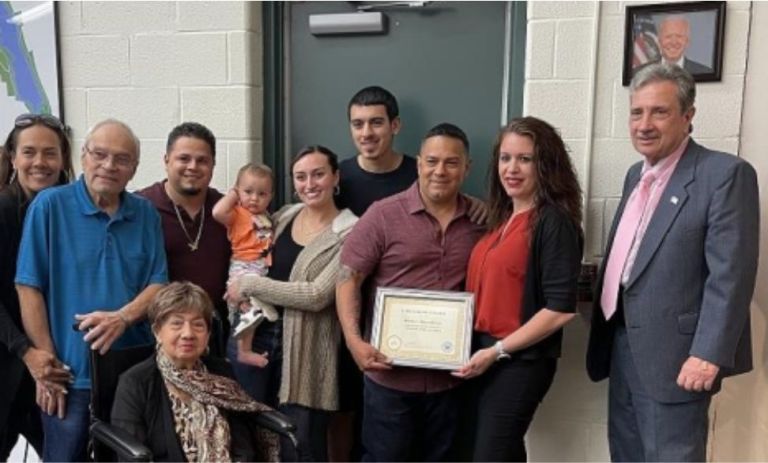 Newburgh Town Board Presents Almodovar with Life Saving Award