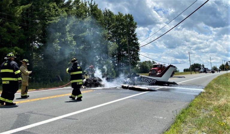 Plane Crashes on Main Road Near Monticello