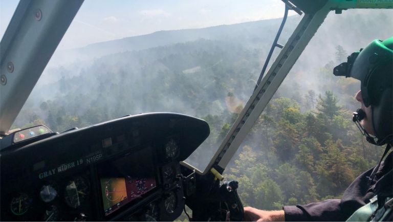 Salisbury Mills Firefighters Helping at Minnewaska Wildfires