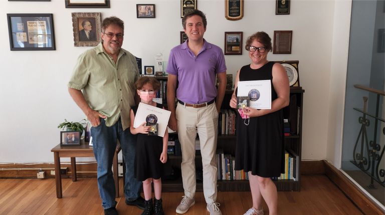 Washingtonville Mother, Daughter Receive Senate Commendations from Skoufis