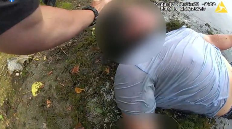 HEROIC VIDEO: Trooper Saves Life of Driver Submerged in Pond