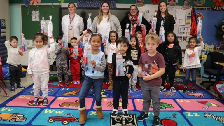 GAMS Pre-K Students Get Schooled in Oral Health by Nursing Student
