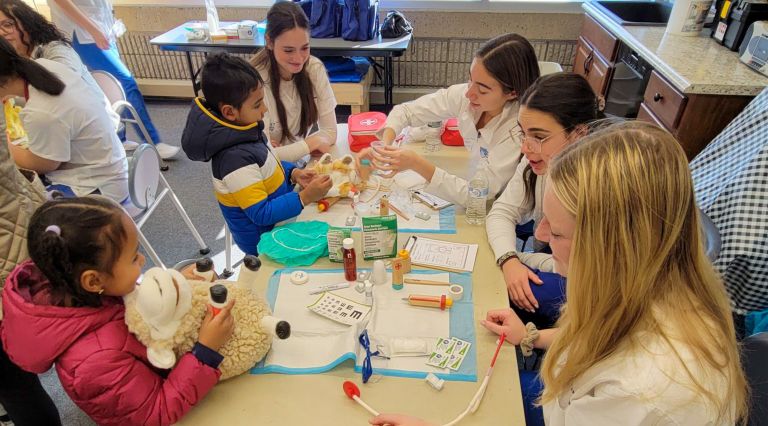 Local Children Learn Medical Care in Fuzzy Friends Clinic