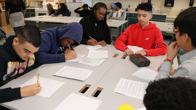 IBM Mentors Teach NFA P-TECH Students