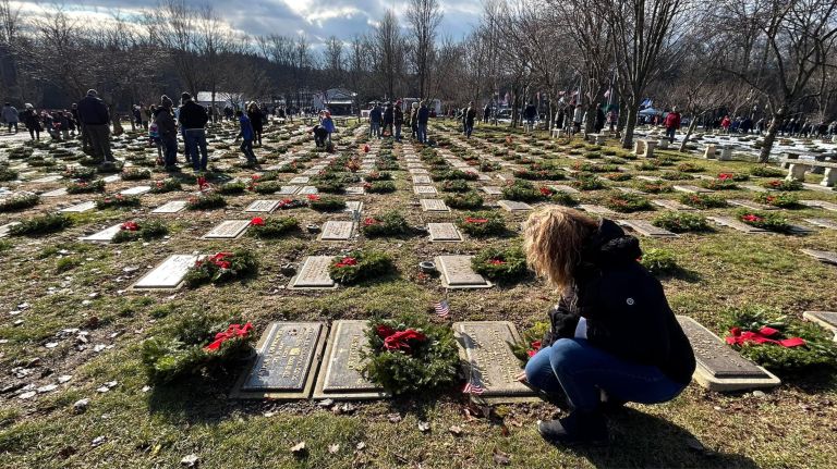 Wreaths Laid on Graves at Orange County Veterans Cemetery