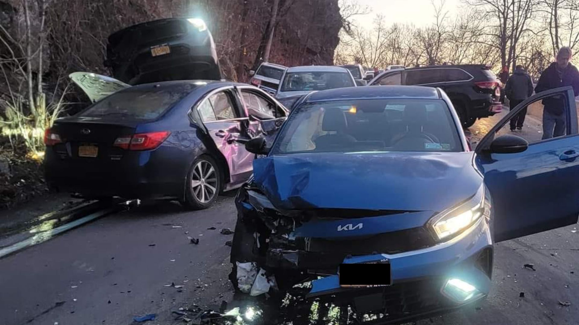 18 Vehicles Crash on Storm King Mountain The Newburgh News, LLC