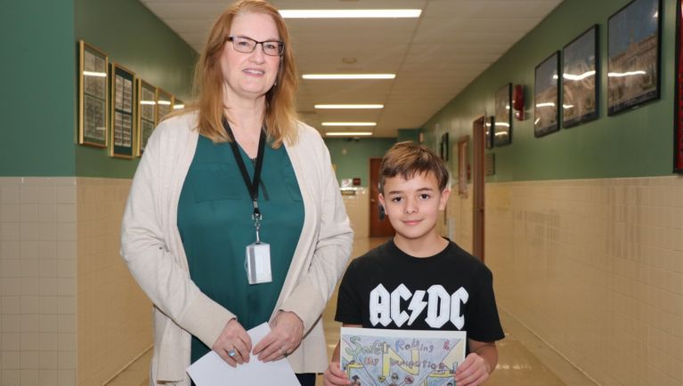 Heritage Middle School Student Advances to Statewide Poster Contest