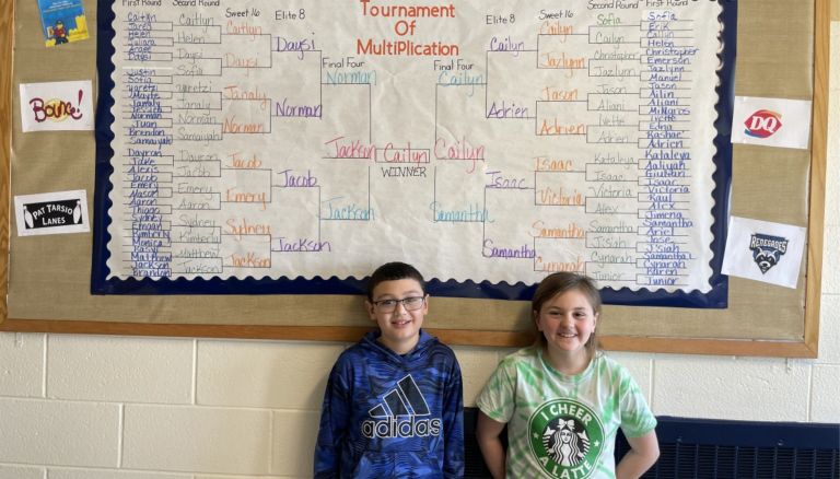 Meadow Hill School Holds Annual Multiplication March Madness