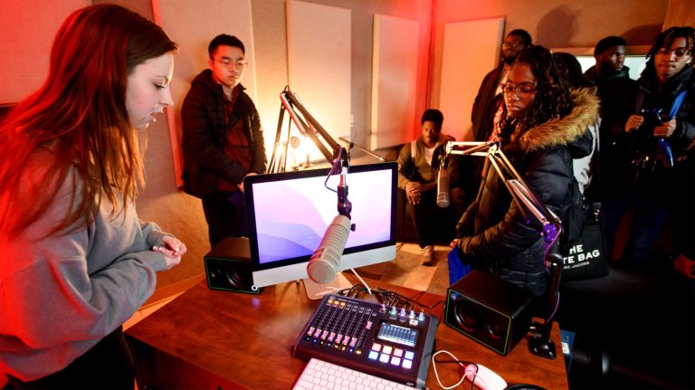 High Schoolers Get a Taste of Broadcasting at the Mount